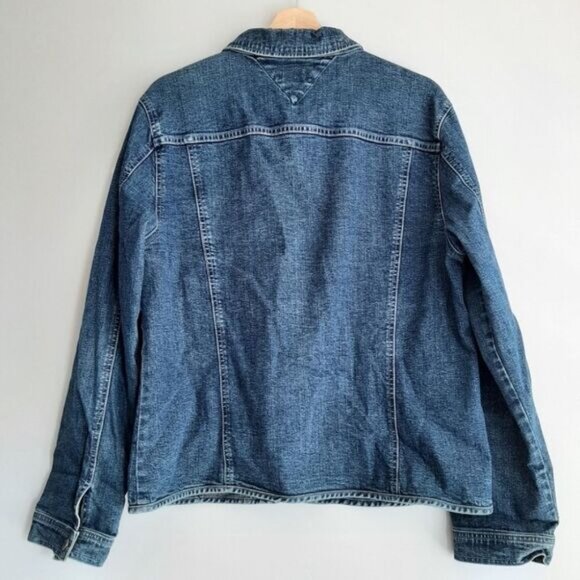 MODEA Marine Classic Blue Jean Jacket Lifesaver Snap Buttons Sz L - Picture 6 of 9